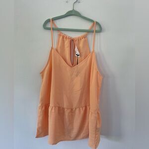 NEW Olive And Oak Peach Tank Top size small beach coral